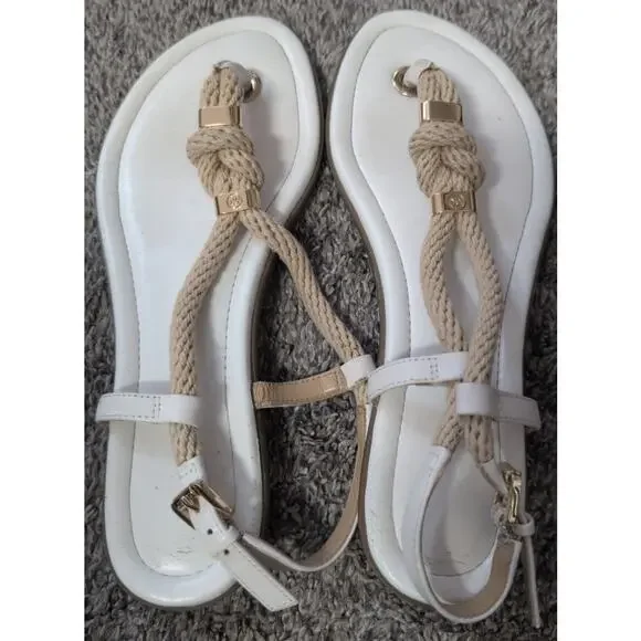 Michael Kors Nautical Rope Thong Sandals – Women’s Size 7 – Good Condition - Picture 3 of 3